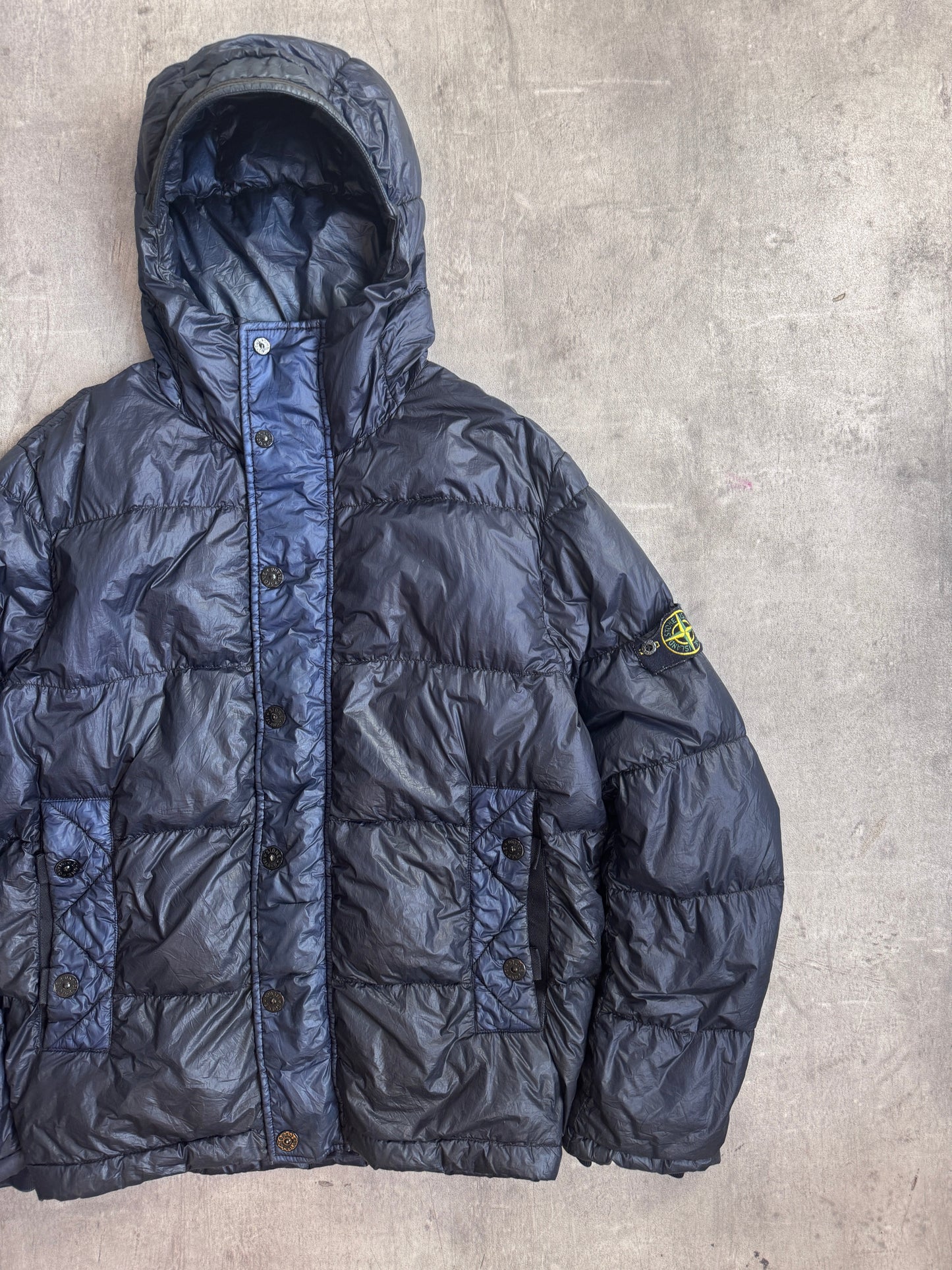 Stone Island A/W 2011 Garment Dyed Crinkle Down Puffer Jacket