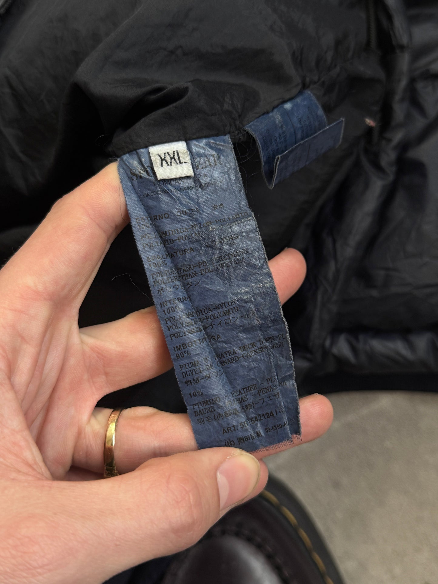 Stone Island A/W 2011 Garment Dyed Crinkle Down Puffer Jacket