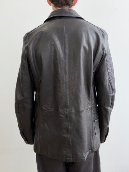C.P. Company Black AW2008 Leather Multi-Pocket jacket | O/S, Black