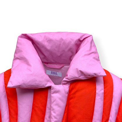 ERL SUNBURST PRINT PUFFER JACKET PINK XL | XL, Pink