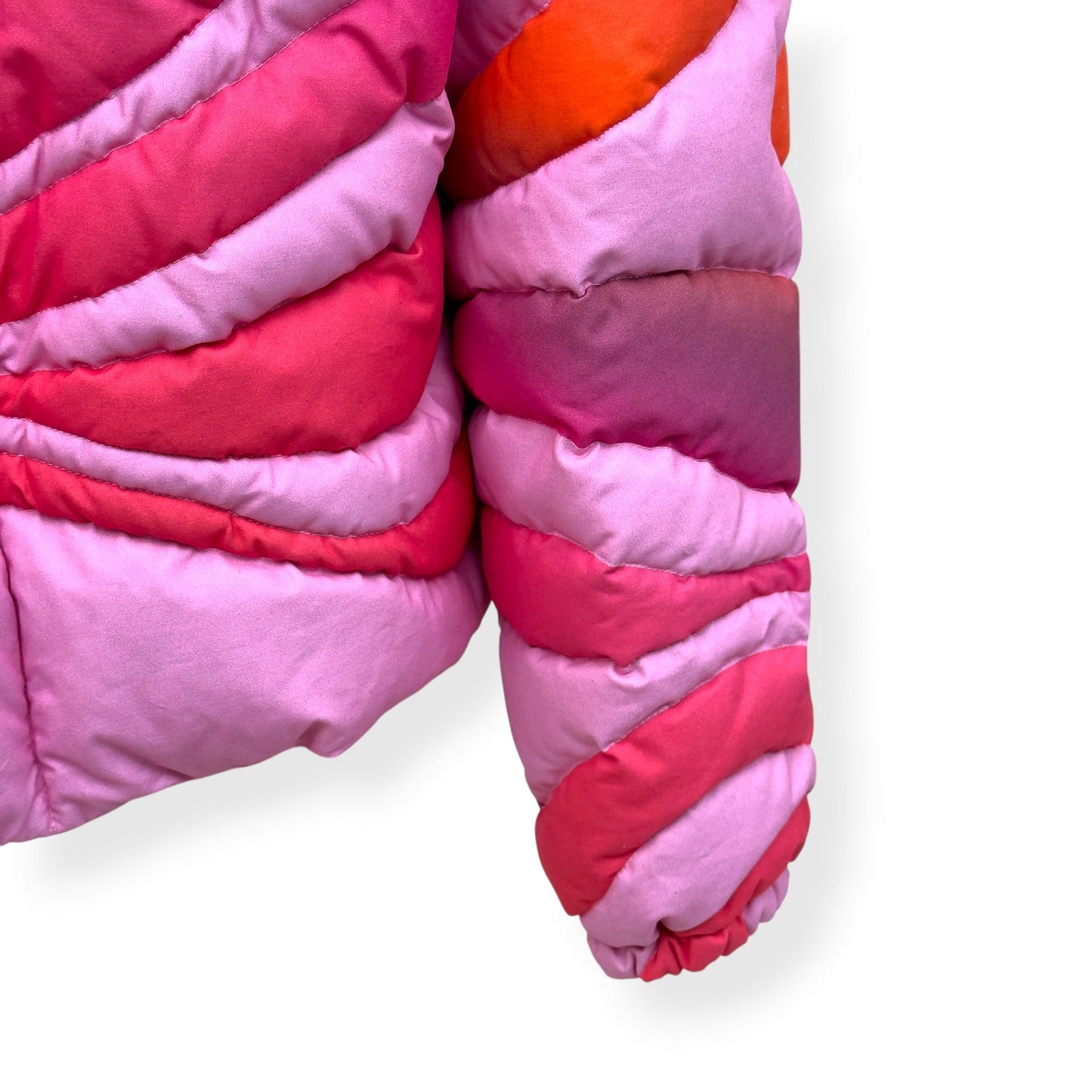 ERL SUNBURST PRINT PUFFER JACKET PINK XL | XL, Pink