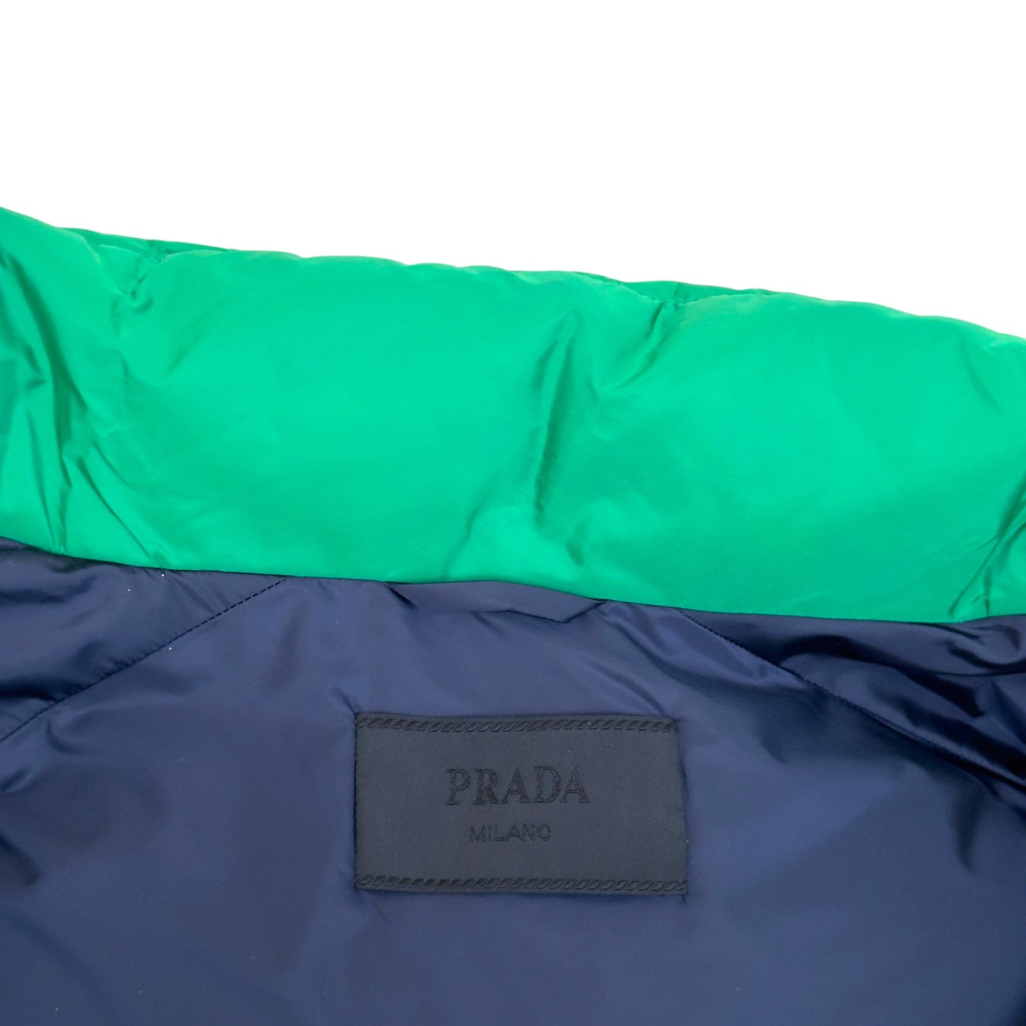 PRADA DOWN HOODED PUFFER JACKET GREEN 56 / XL | XL, Green