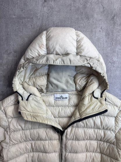 Stone Island A/W 2016 Garment Dyed Micro Yarn Cream Down Puffer