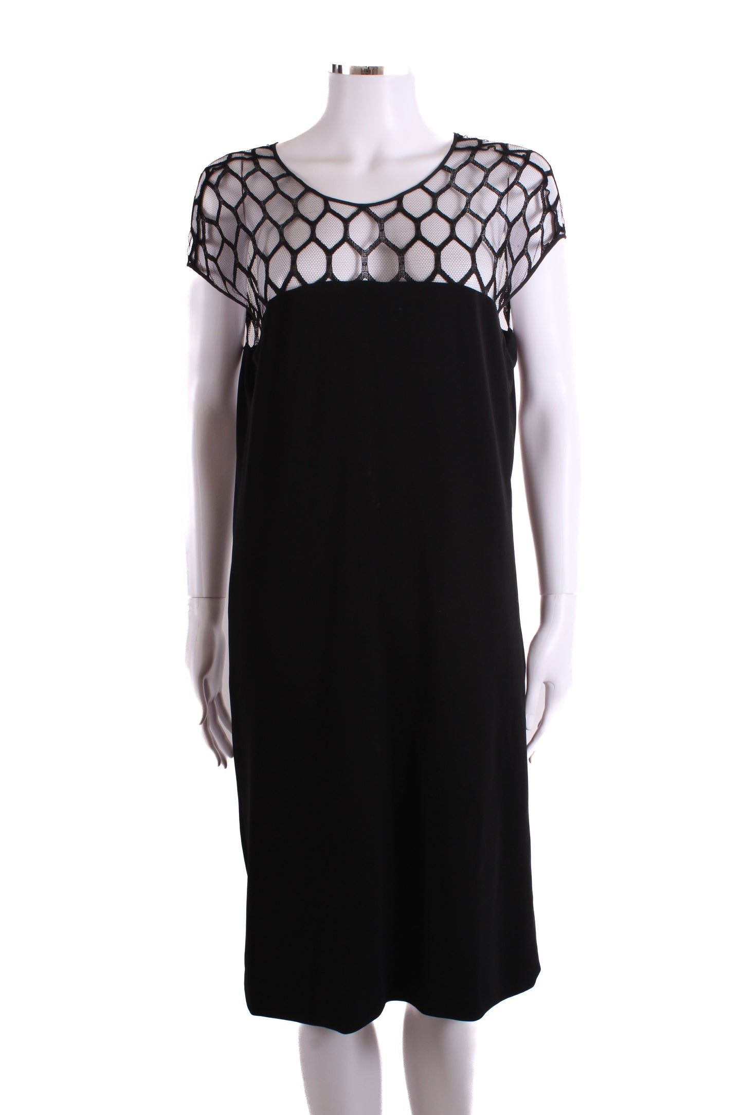Gucci S/S Mesh Top Dress Black S | Small, Black