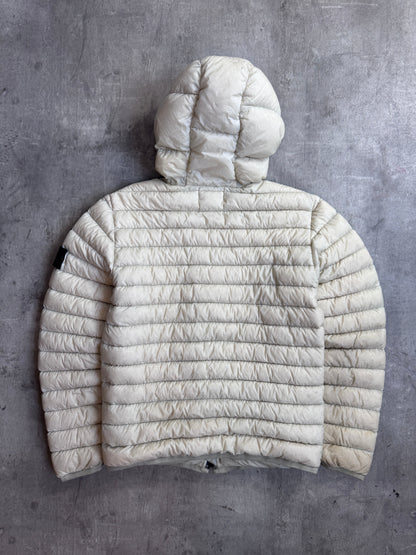 Stone Island A/W 2016 Garment Dyed Micro Yarn Cream Down Puffer