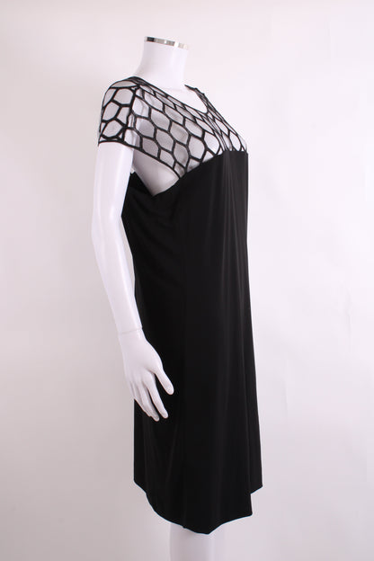 Gucci S/S Mesh Top Dress Black S | Small, Black