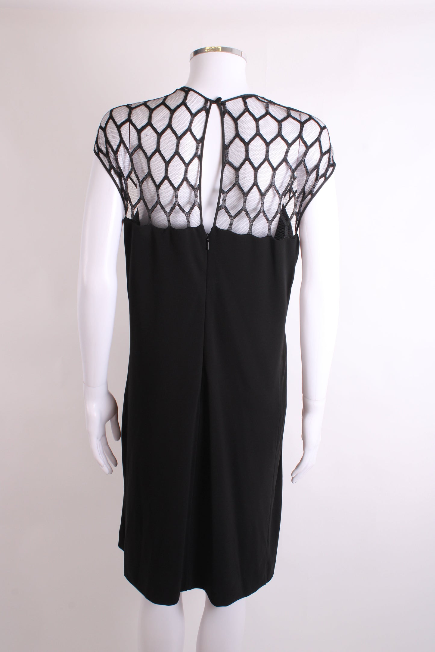 Gucci S/S Mesh Top Dress Black S | Small, Black