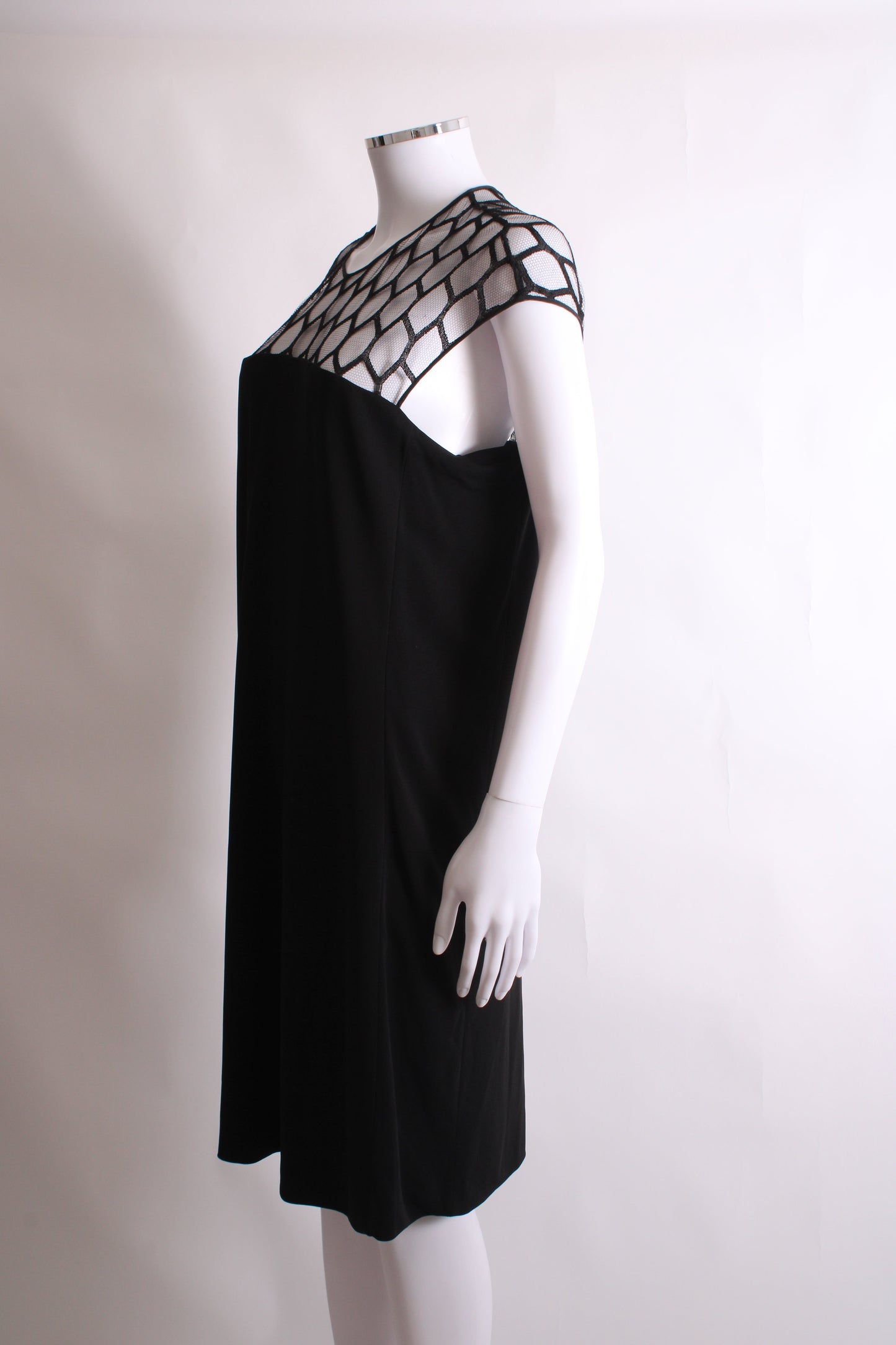 Gucci S/S Mesh Top Dress Black S | Small, Black