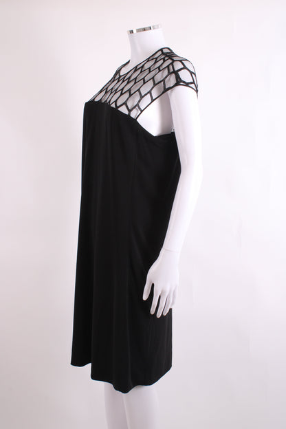 Gucci S/S Mesh Top Dress Black S | Small, Black
