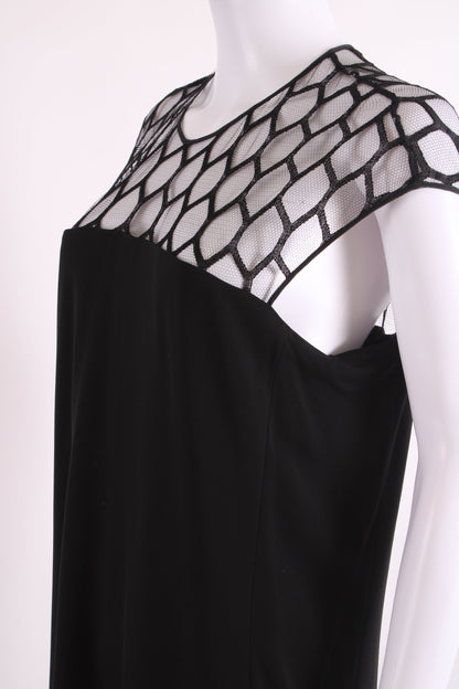 Gucci S/S Mesh Top Dress Black S | Small, Black
