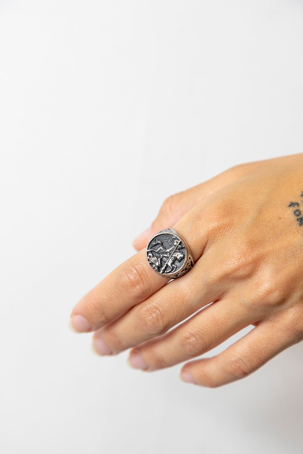 Silver Knight Ring | O/S, Silver