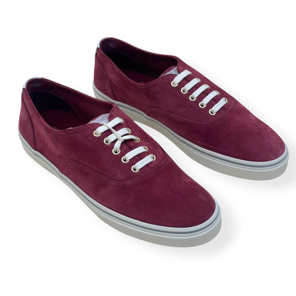 BRUNELLO CUCINELLI SUEDE SNEAKER BORDEAUX RED 45.5 / UK11.5 | UK 11.5, Red