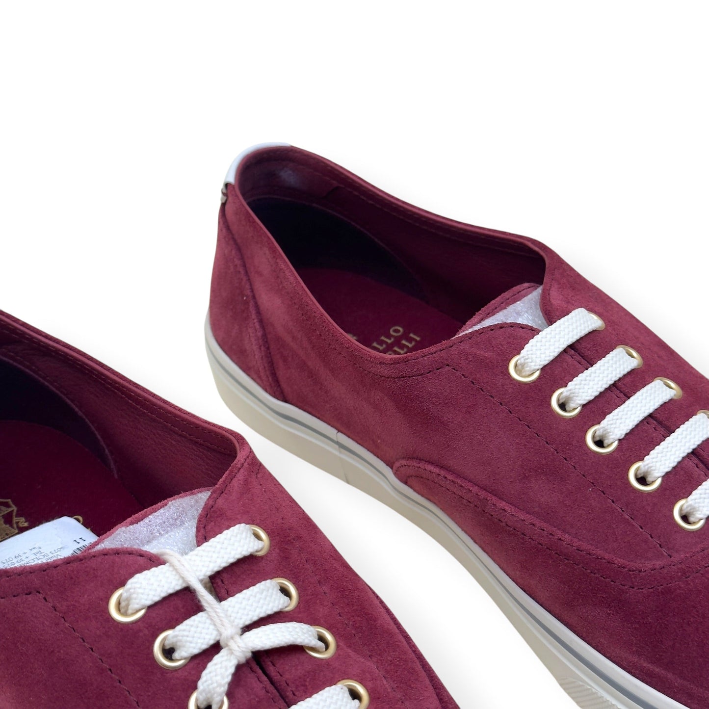 BRUNELLO CUCINELLI SUEDE SNEAKER BORDEAUX RED 45.5 / UK11.5 | UK 11.5, Red