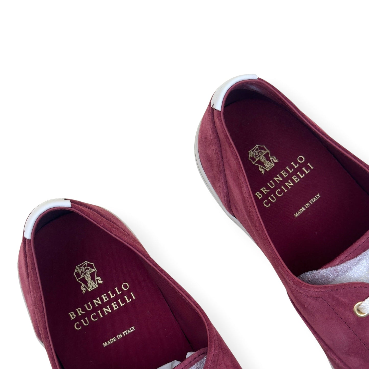 BRUNELLO CUCINELLI SUEDE SNEAKER BORDEAUX RED 45.5 / UK11.5 | UK 11.5, Red