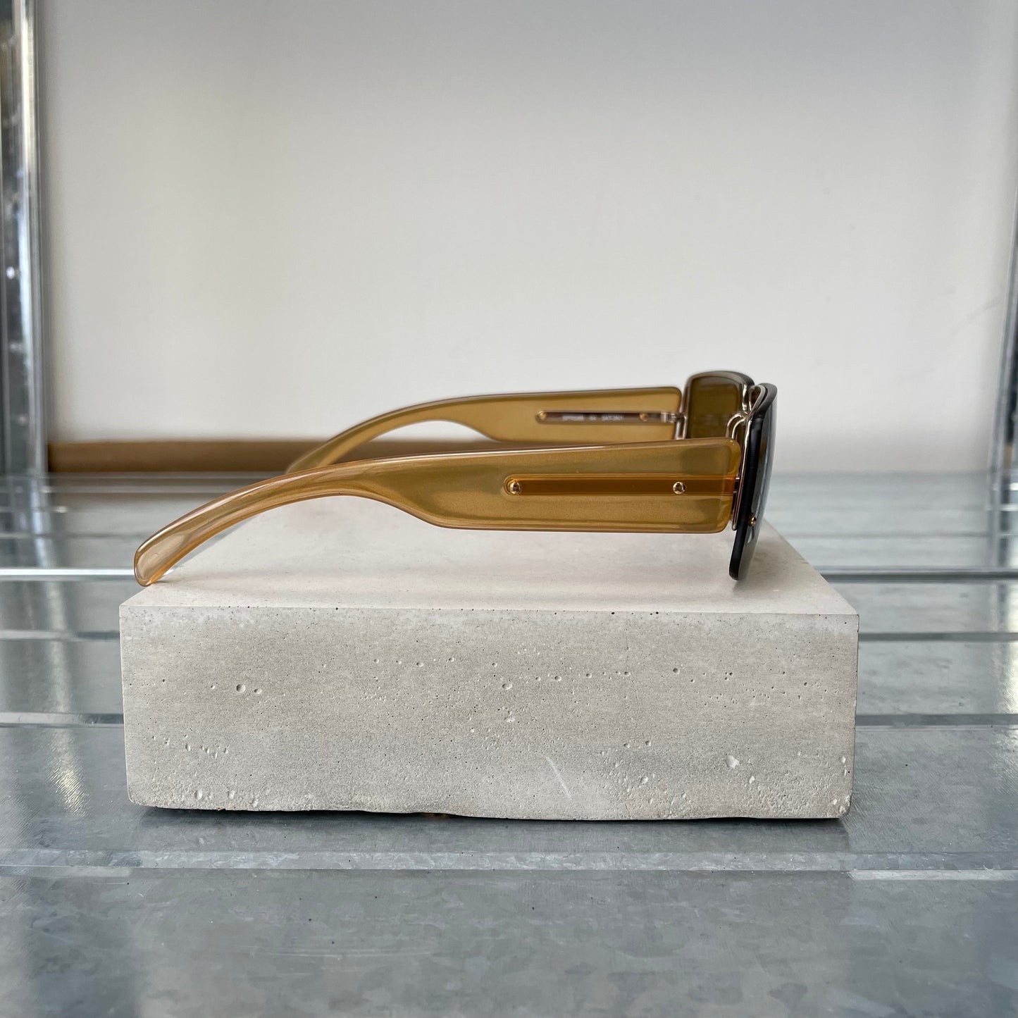 Prada Brown 00s Women's Rimless Rectangle Sunglasses | O/S, Brown
