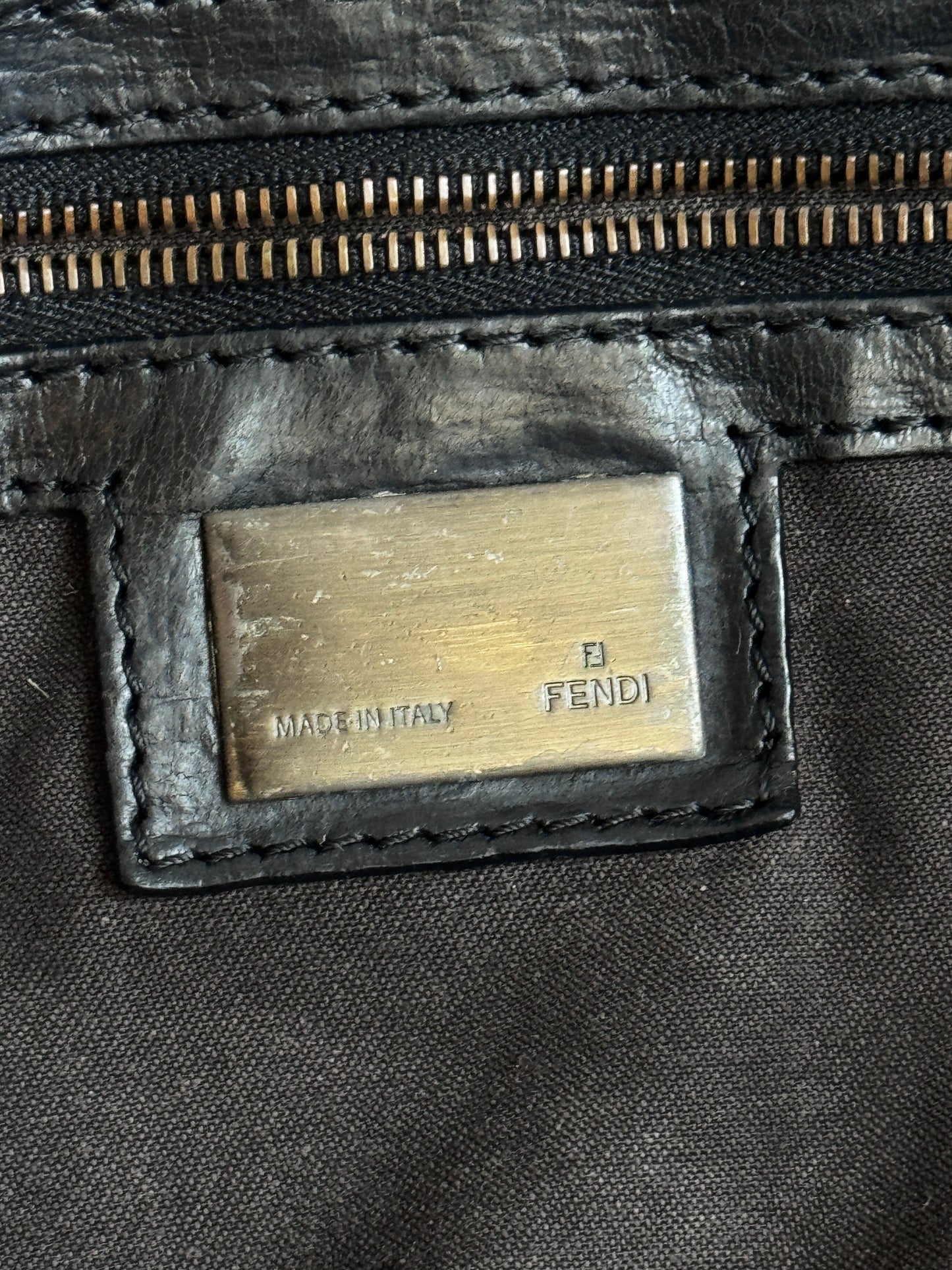 Fendi Zucca Velvet FF Bag Du Jour