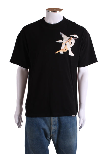 Represent Print Back T-shirt Black S | Small, Black