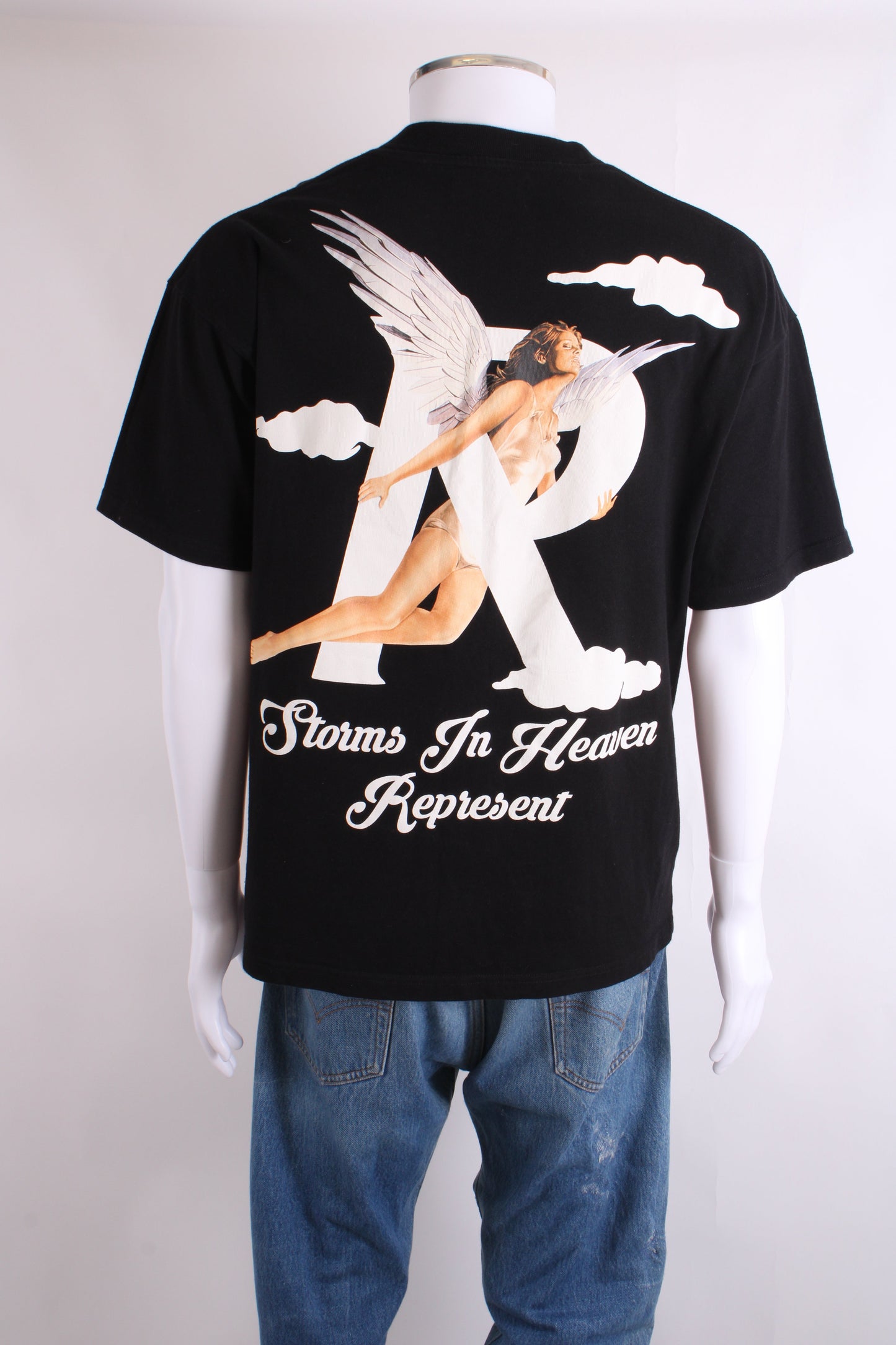 Represent Print Back T-shirt Black S | Small, Black