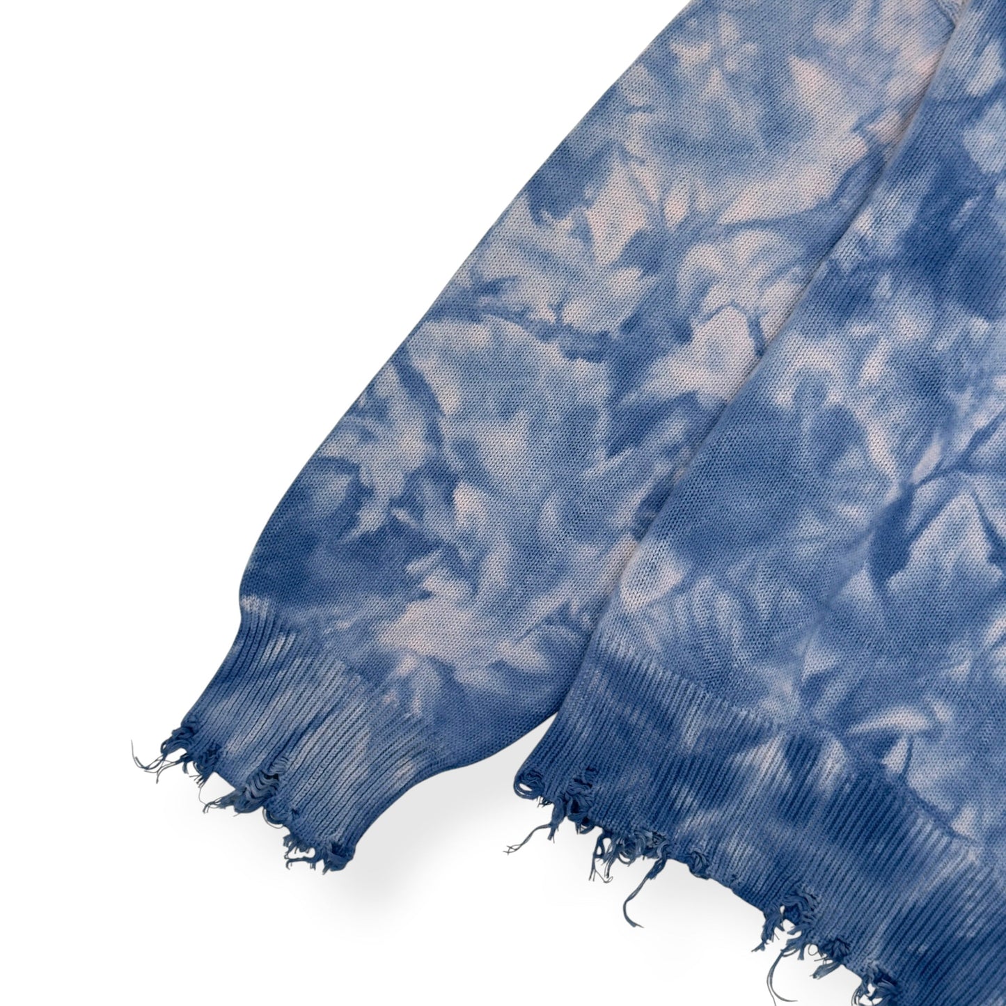 COLE BUXTON TIE DYE DISTRESSED JUMPER BLUE XL | XL, Blue