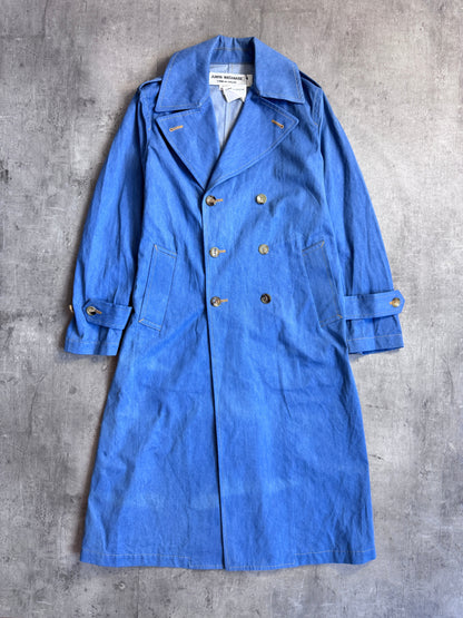 S/S 2019 Junya Watanabe Double Breasted Lightwash Denim Trench