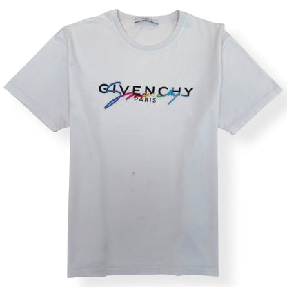 GIVENCHY SIGNATURE LOGO T-SHIRT WHITE XL | XL, White