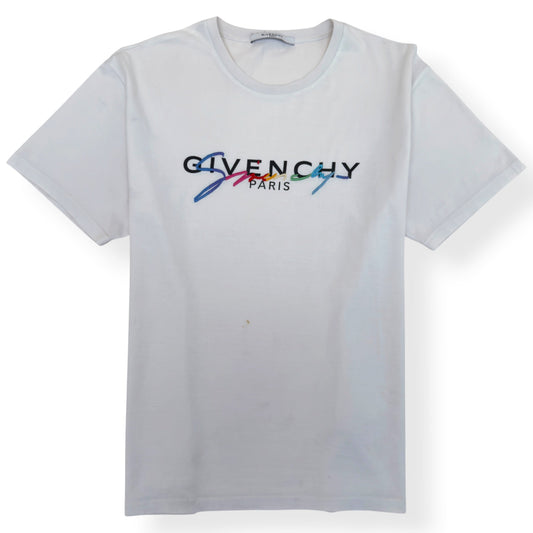 GIVENCHY SIGNATURE LOGO T-SHIRT WHITE XL | XL, White
