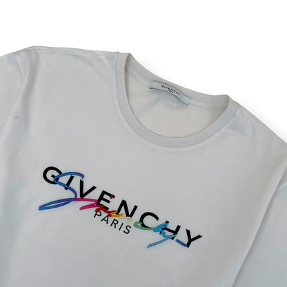 GIVENCHY SIGNATURE LOGO T-SHIRT WHITE XL | XL, White