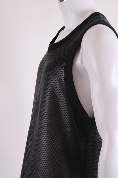 Givenchy Mesh Leather Vest Black/ Red M | Medium, Black