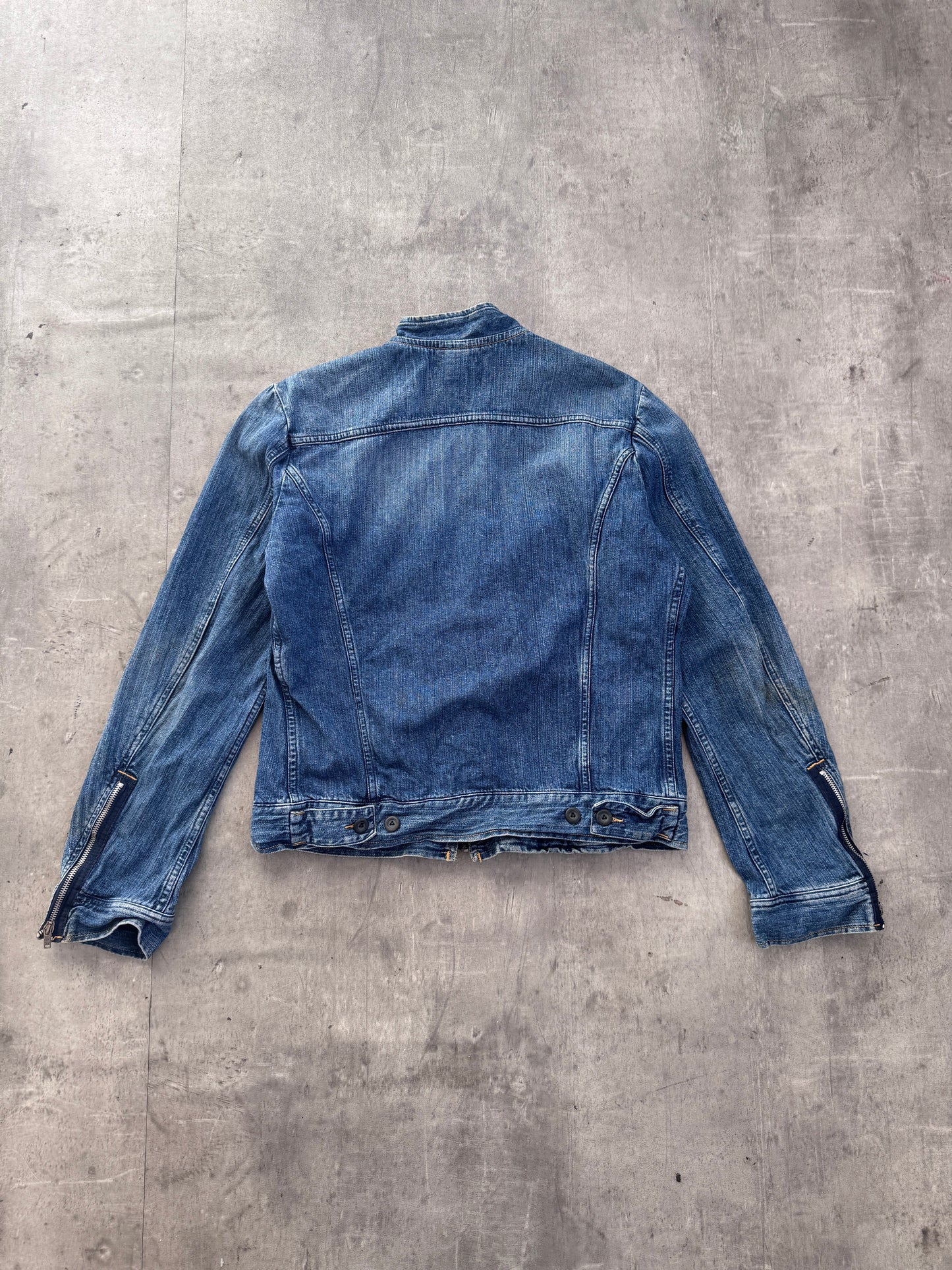 Diesel Denim Zip Up Cargo Jacket