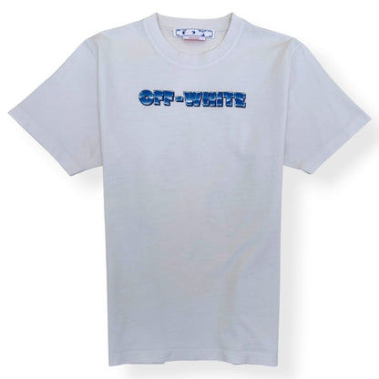 OFF-WHITE ARROWS LOGO T-SHIRT WHITE / BLUE XL | XL, Blue