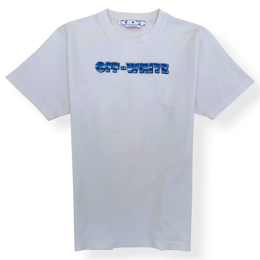 OFF-WHITE ARROWS LOGO T-SHIRT WHITE / BLUE XL | XL, Blue