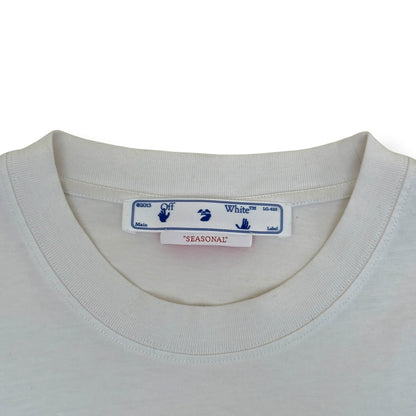 OFF-WHITE ARROWS LOGO T-SHIRT WHITE / BLUE XL | XL, Blue