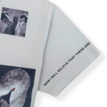 BURBERRY LOVE SWAN PRINT T-SHIRT STONE L | Large, Stone