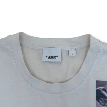 BURBERRY LOVE SWAN PRINT T-SHIRT STONE L | Large, Stone