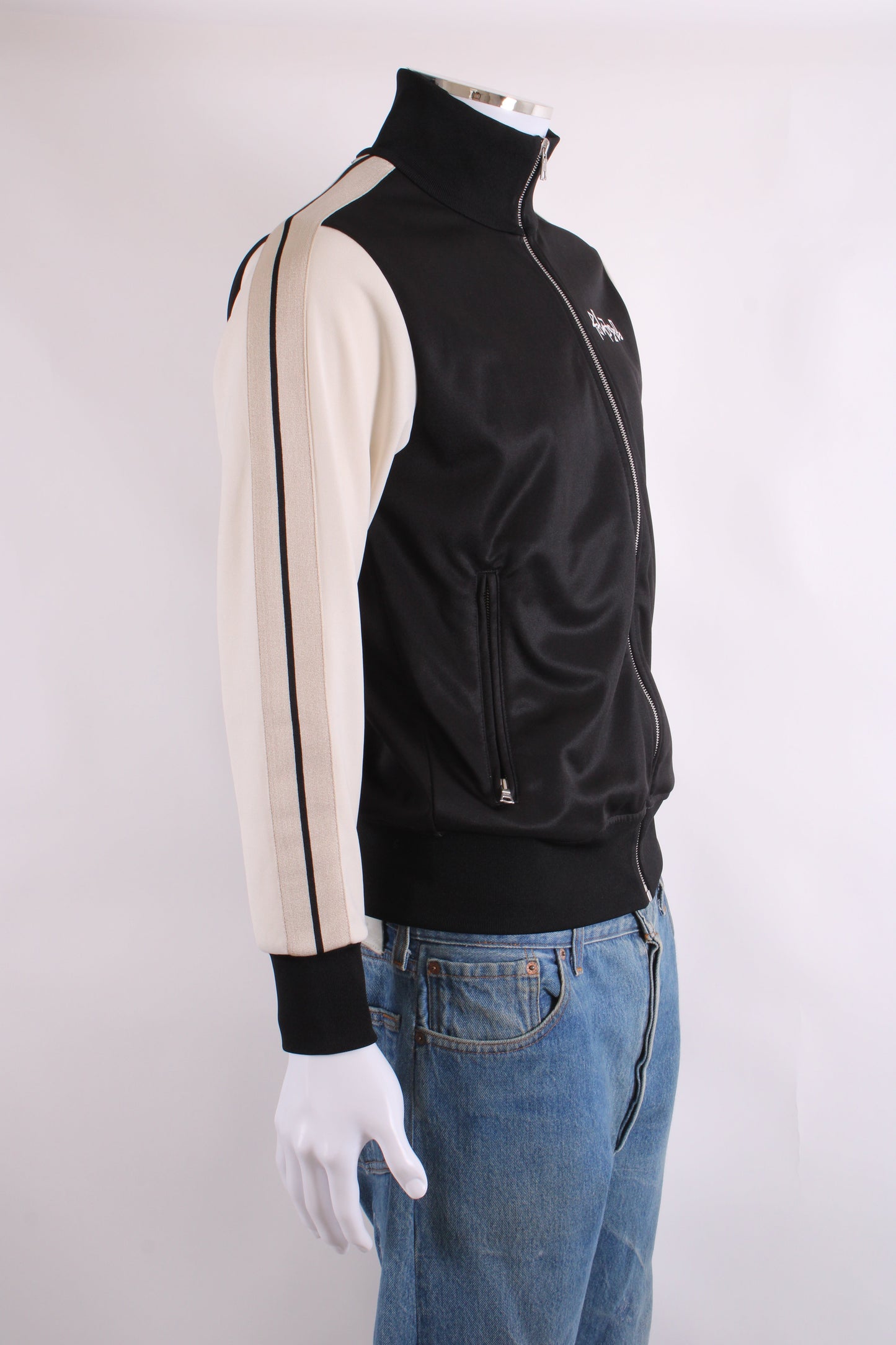 Palm Angels Skull Print Track Jacket Black/ Cream M | Medium, Black