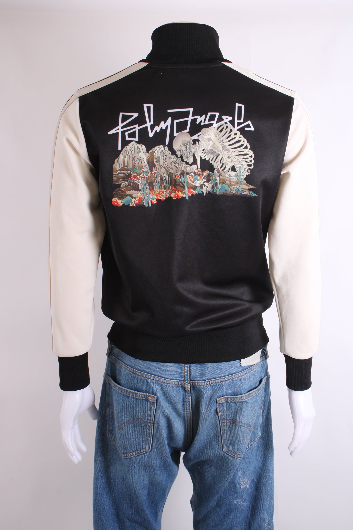 Palm Angels Skull Print Track Jacket Black/ Cream M | Medium, Black