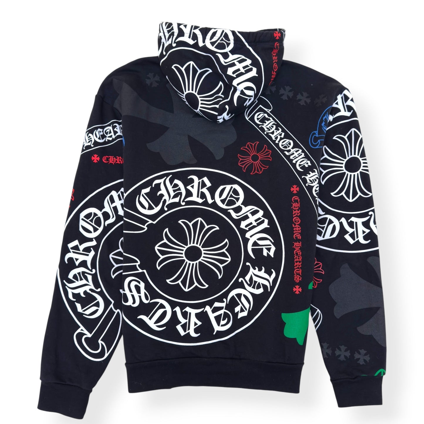 CHROME HEARTS STENCIL MONOGRAM HOODIE BLACK / MULTICOLOURED L | Large, Black