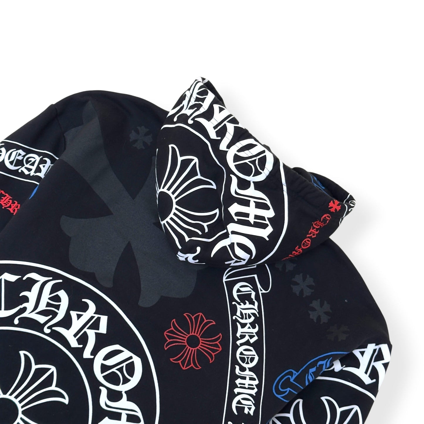 CHROME HEARTS STENCIL MONOGRAM HOODIE BLACK / MULTICOLOURED L | Large, Black