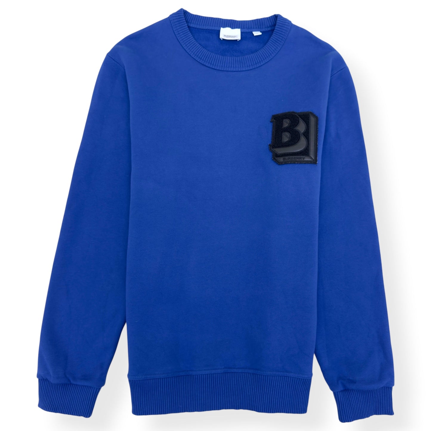 BURBERRY B LOGO SWEATSHIRT BLUE L | Large, Blue