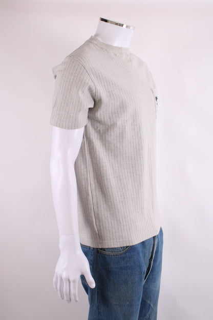 Dior Embroidered Stripe T-shirt Light Grey/ Navy M | Medium, Multicoloured