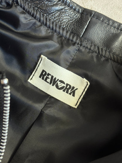 VT Rework : Porsche Cropped Rework Leather Jacket SC:5782