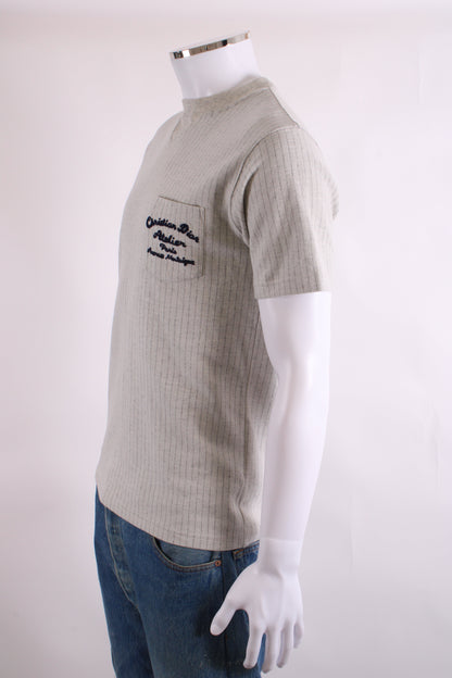 Dior Embroidered Stripe T-shirt Light Grey/ Navy M | Medium, Multicoloured