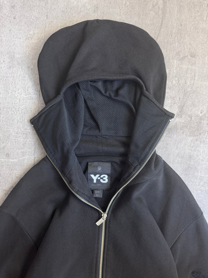 Y-3 A/W 2006 Blackout Full Zip Ninja Hooded Sweatshirt