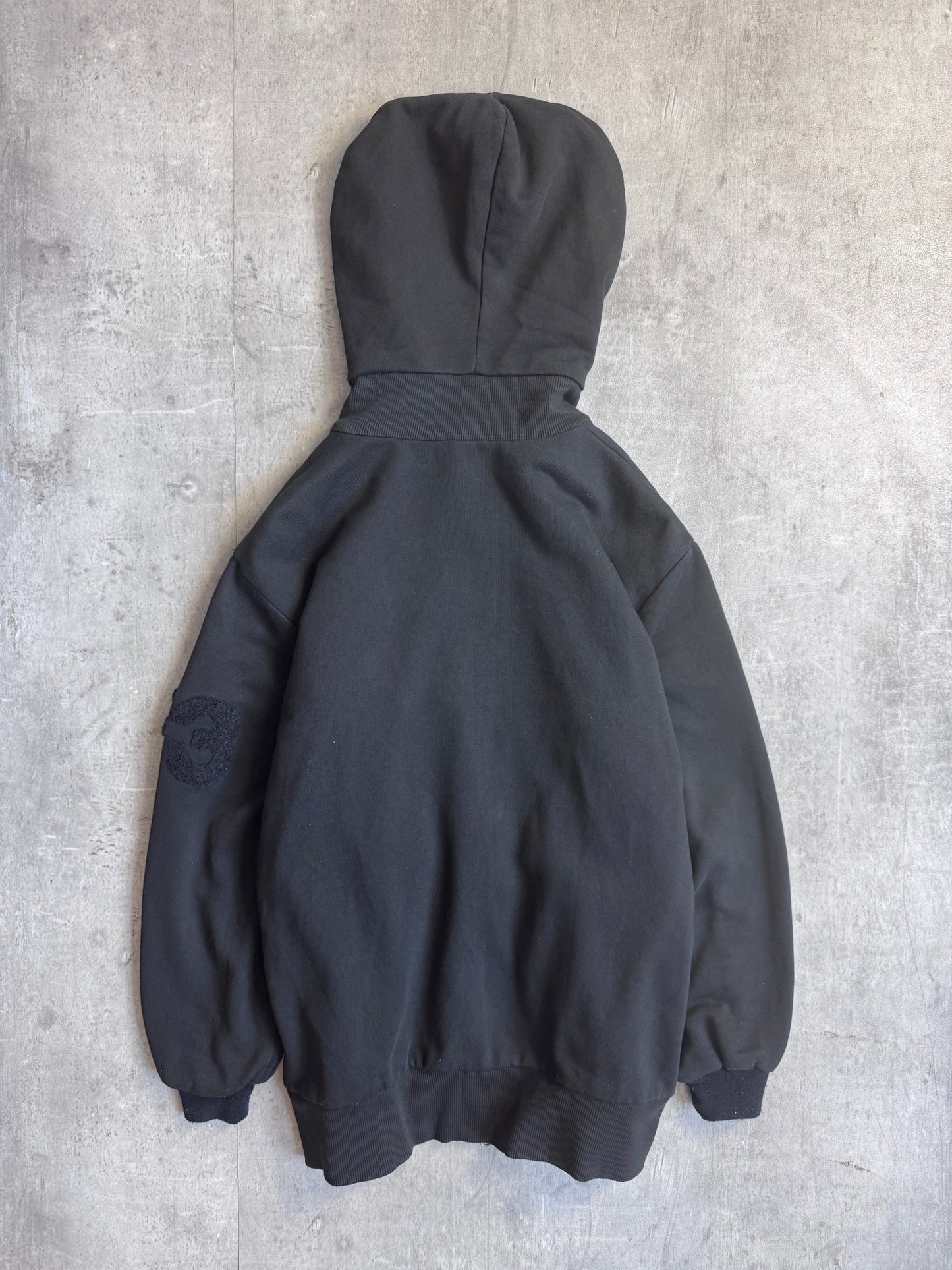Y-3 A/W 2006 Blackout Full Zip Ninja Hooded Sweatshirt