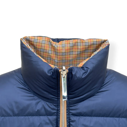 BURBERRY REVERSIBLE CHECK PUFFER JACKET BEIGE / NAVY XL | XL, Beige