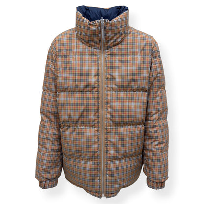 BURBERRY REVERSIBLE CHECK PUFFER JACKET BEIGE / NAVY XL | XL, Beige