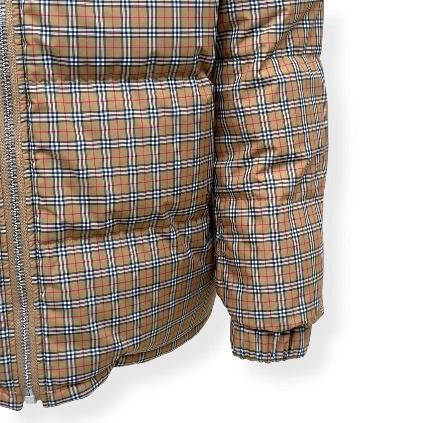 BURBERRY REVERSIBLE CHECK PUFFER JACKET BEIGE / NAVY XL | XL, Beige