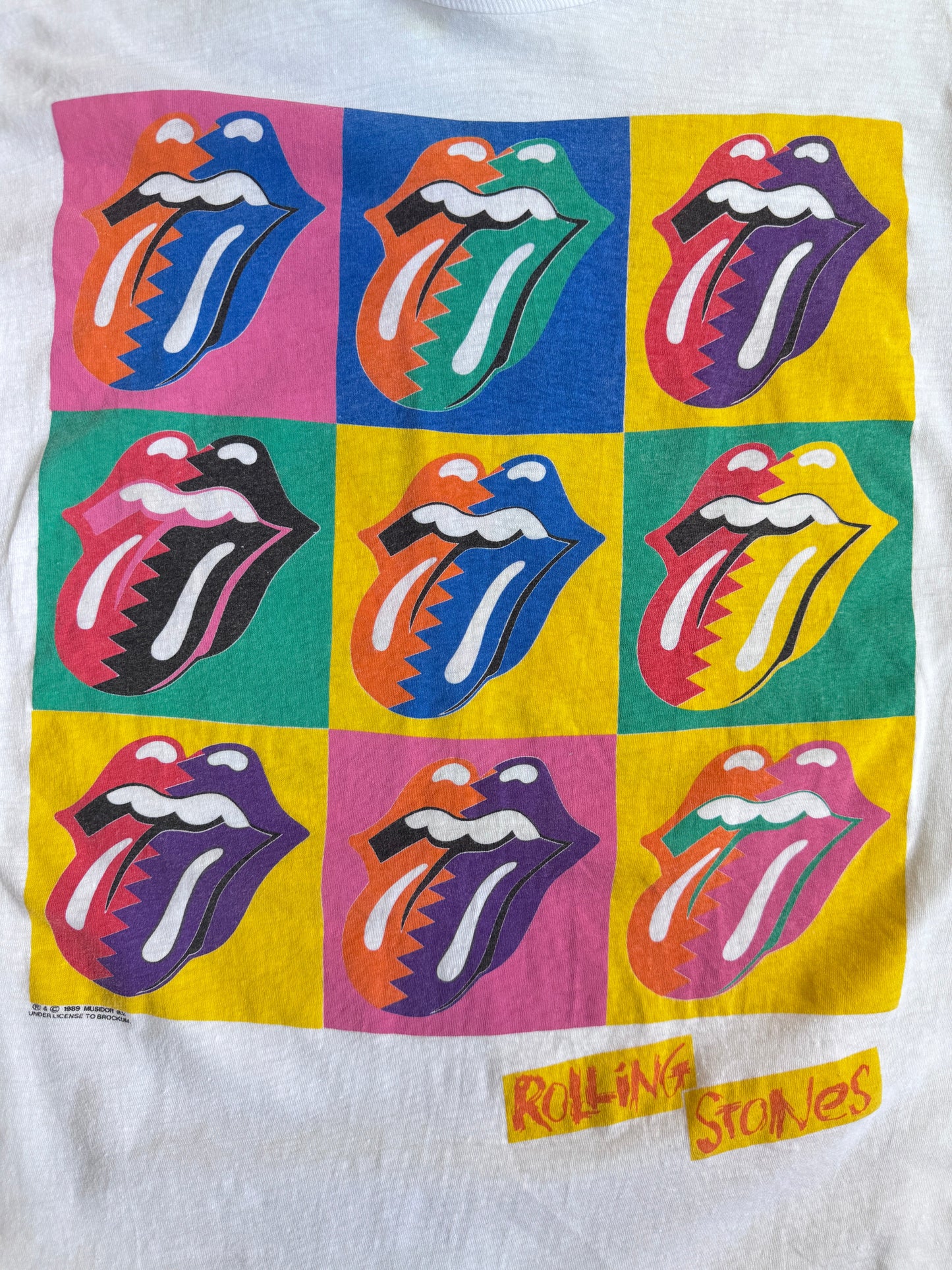1990 Rolling Stones Urban Jungle Europe Single Stitch Tour Tee