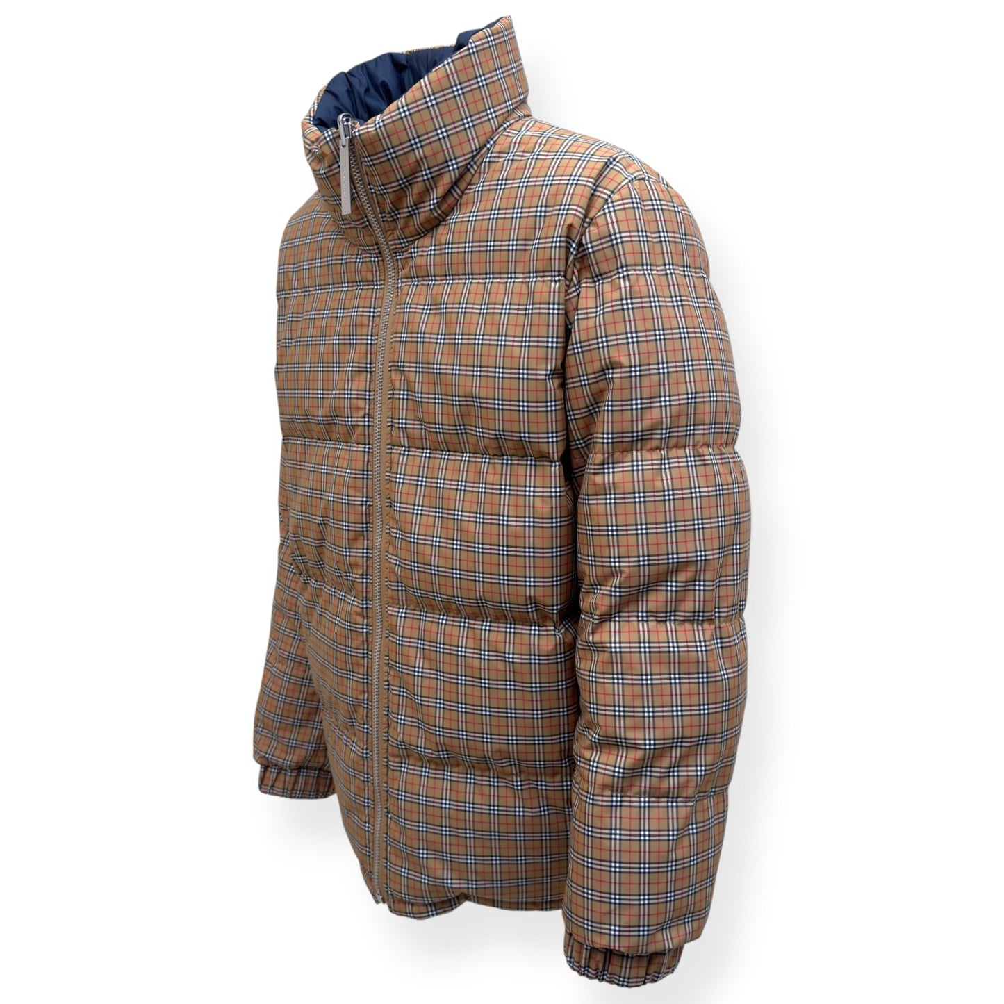 BURBERRY REVERSIBLE CHECK PUFFER JACKET BEIGE / NAVY XL | XL, Beige