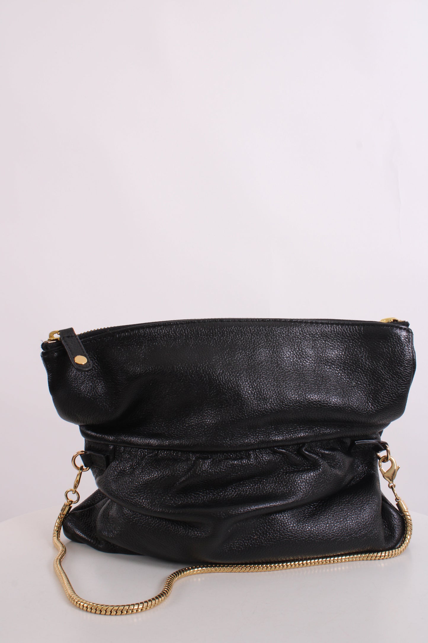 Thomas Wylde Skull Stud Fold Over Clutch Black/ Gold | O/S, Black